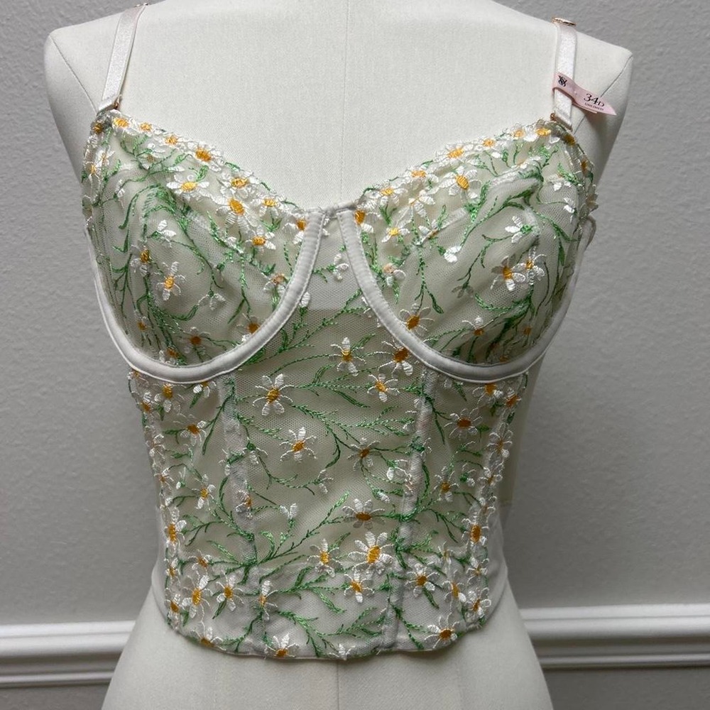 NWT Victoria's Secret Dream Angels White crop top corset size 34D